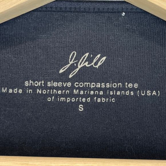 J. JILL Short Sleeve Compassion Tee Crew Neck Cotton Knit Black Size S - Picture 3 of 10